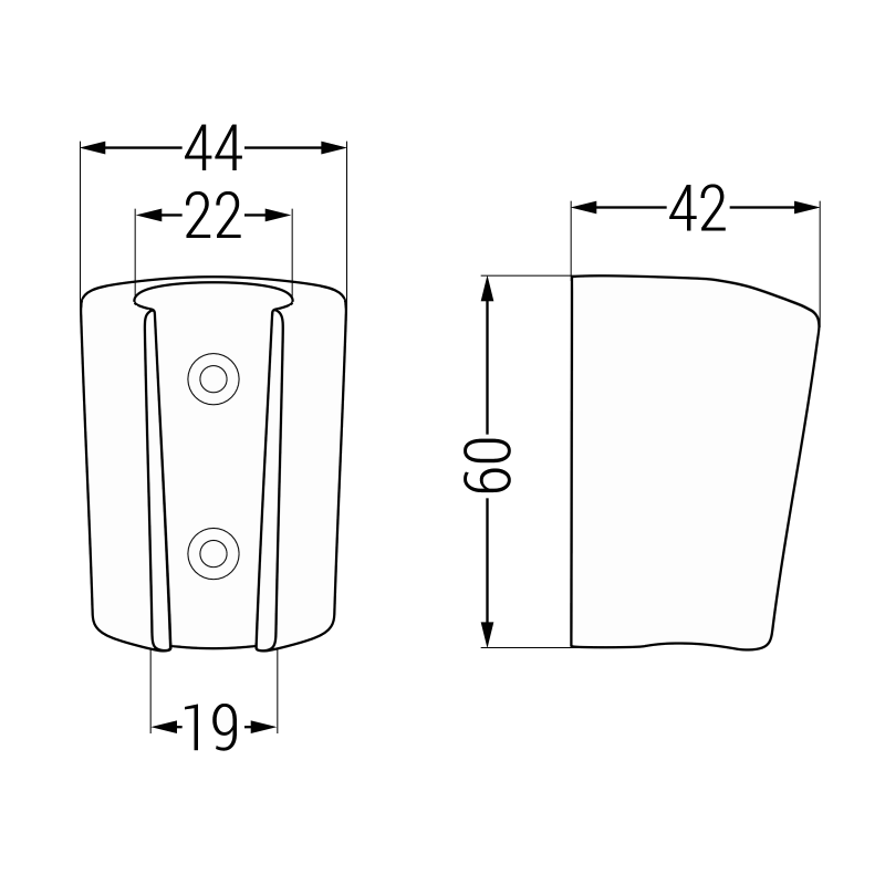 Mexen držák sprchy, růžové zlato - 79352-60