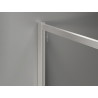Mexen Kioto-F sprchová zástěna Walk-in s rámem 170 x 110 cm, průhledná 8 mm, kartáčovaný nikl - 800-170-202-04-97-110