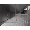 Mexen Kioto-F sprchová zástěna Walk-in s rámem 170 x 110 cm, průhledná 8 mm, kartáčovaný nikl - 800-170-202-04-97-110