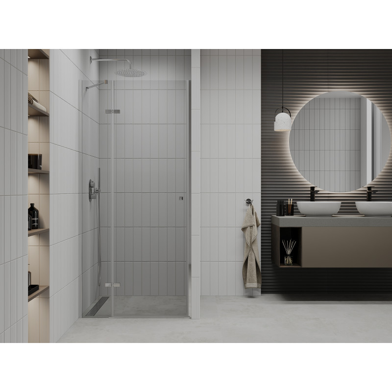 Mexen Roma sprchové dveře otevíratelné 85 cm, transparentní, chrom - 854-085-000-01-00