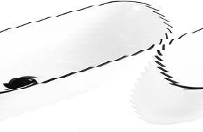 Mexen Rita umyvadlo na desku 45 x 32 cm, bílá/černá hrana - 21084507