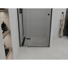 Mexen Roma sprchové dveře sklopné 80 cm, průhledné, černé - 854-080-000-70-00