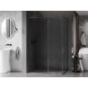 Mexen Kioto-F sprchová stěna Walk-in s rámem 170 x 80 cm, transparentní 8 mm, gun gray kartáčovaný - 800-170-202-04-66-080