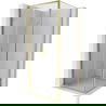 Mexen Exo sprchový kout výklopný 90 x 90 cm, transparentní, zlatý - 814-090-090-50-00
