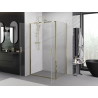 Mexen Exo-B Duo sprchový kout otevíratelný 70 x 95 cm, transparentní, zlatý - 814-070-095-50-00