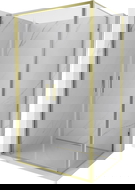 Mexen Exo sprchový kout sklopný 80 x 95 cm, čirý, zlatý - 814-080-095-50-00