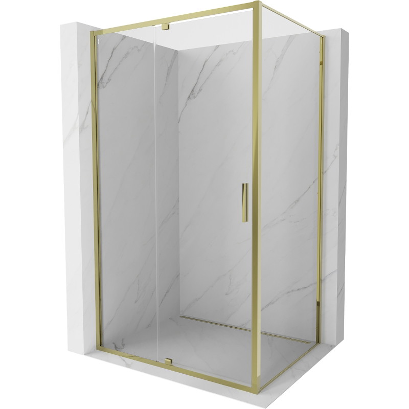 Mexen Exo-R sprchový kout křídlový 155 x 70 cm, transparentní, zlatý - 819-155-070-50-00