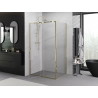 Mexen Exo-R sprchový kout jednokřídlý 110 x 85 cm, průhledný, zlatý - 819-110-085-50-00