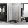Mexen Exo-R sklopná sprchová kabina 140 x 90 cm, průhledná, zlatá - 819-140-090-50-00