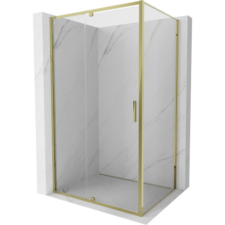 Mexen Exo-R kabina sprchová sklopná 120 x 95 cm, transparentní, zlatá - 819-120-095-50-00
