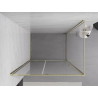 Mexen Exo-R sprchový kout s otevíráním 130 x 95 cm, transparentní, zlatý - 819-130-095-50-00