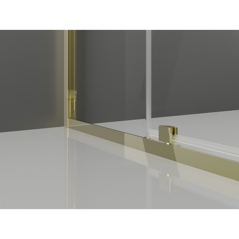 Mexen Exo-R sprchový kout s otevíráním 130 x 95 cm, transparentní, zlatý - 819-130-095-50-00