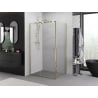 Mexen Exo-R sklopná sprchová kabina 140 x 95 cm, průhledná, zlatá - 819-140-095-50-00