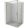 Mexen Exo-R sklopná sprchová kabina 140 x 95 cm, průhledná, zlatá - 819-140-095-50-00
