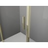 Mexen Exo-R sklopná sprchová kabina 140 x 95 cm, průhledná, zlatá - 819-140-095-50-00