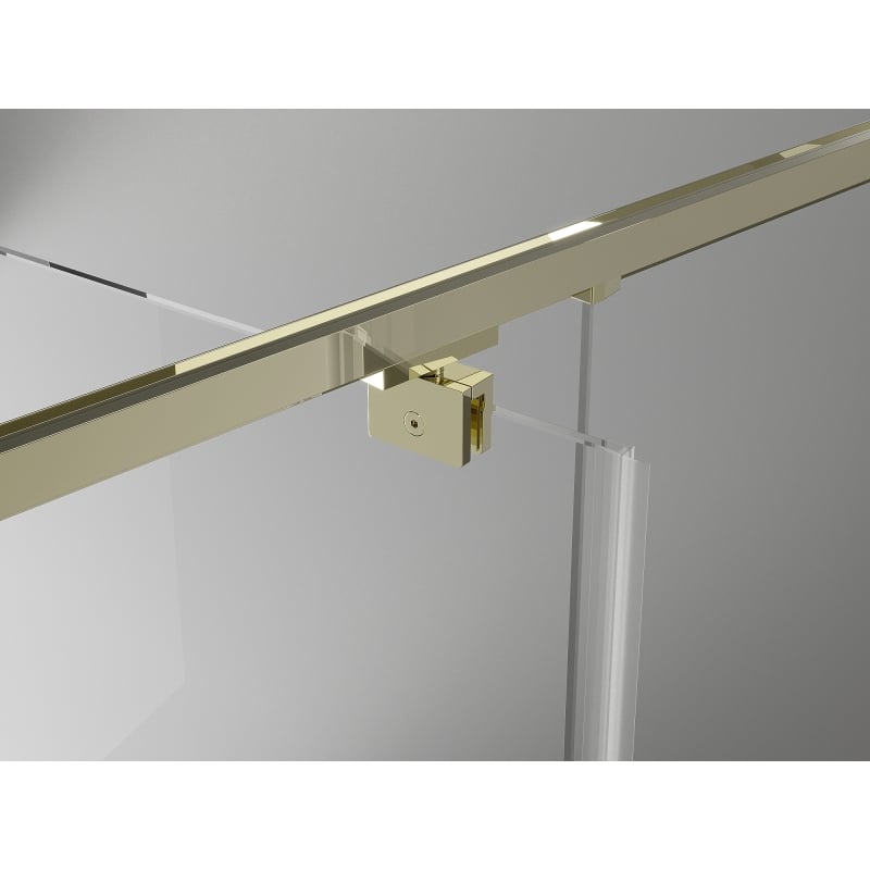 Mexen Exo-R sklopná sprchová kabina 140 x 95 cm, průhledná, zlatá - 819-140-095-50-00
