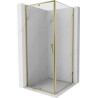Mexen Exo-R sprchový kout 100 x 100 cm, průhledný, zlatý - 819-100-100-50-00