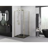 Mexen Exo-BR Duo sprchový kout otevírací 70 x 70 cm, transparentní, zlatý - 8182-070-070-50-00