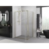 Mexen Exo-BR Duo sprchový kout otočný 90 x 95 cm, transparentní, zlatý - 8182-090-095-50-00