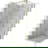 Mexen Exo sprchový kout 100 x 100 cm, průhledný, zlatý - 8182-100-100-50-00