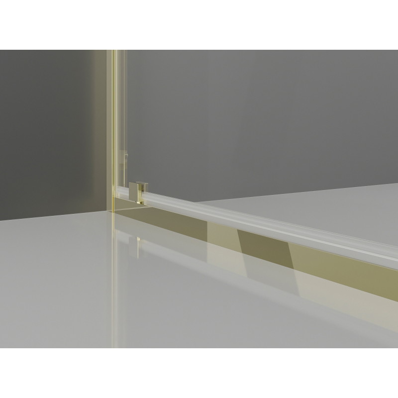 Mexen Exo-BR otočná sprchová kabina 80 x 90 cm, transparentní, zlatá - 8181-080-090-50-00