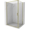 Mexen Exo sprchový kout s dveřmi 100 x 90 cm, transparentní, zlatý - 8181-100-090-50-00