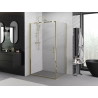 Mexen Exo-B sprchový kout otevíratelný 95 x 70 cm, transparentní, zlatý - 817-095-070-50-00