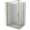 Mexen Exo-B sprchový kout s otevíracími dveřmi 70 x 75 cm, transparentní, zlatý - 817-070-075-50-00