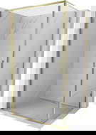 Mexen Exo kabina sprchová výklopná 80 x 95 cm, transparentní, zlatá - 817-080-095-50-00