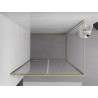 Mexen Exo-F sprchový kout skládací 70 x 80 cm, transparentní, zlatý - 816-070-080-50-00