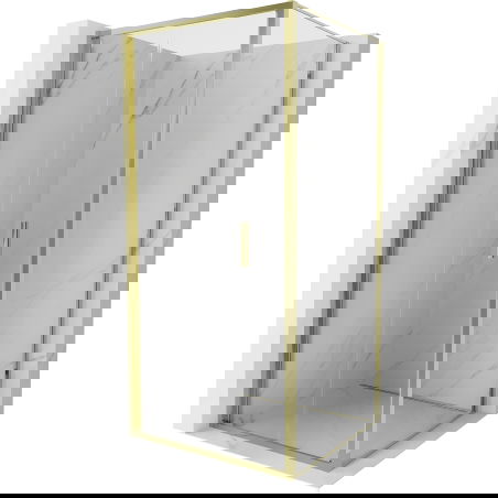 Mexen Exo skládací sprchový kout 90 x 90 cm, transparentní, zlatý - 816-090-090-50-00