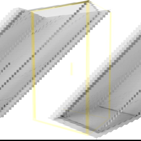 Mexen Exo skládací sprchový kout 70 x 95 cm, transparentní, zlatý - 816-070-095-50-00