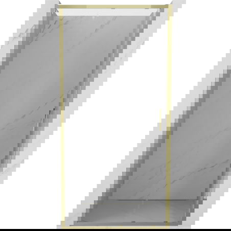 Mexen Exo posuvné sprchové dveře 115 cm, transparentní, zlaté - 8151-115-000-50-00