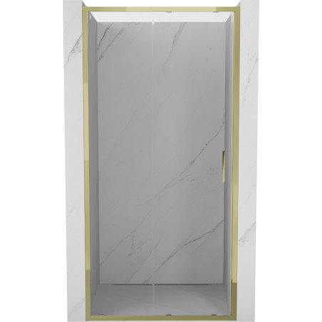 Mexen Exo-S posuvné sprchové dveře 120 cm, transparentní, zlaté - 8151-120-000-50-00