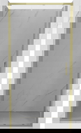 Mexen Exo sprchové dveře posuvné 125 cm, transparentní, zlaté - 8151-125-000-50-00
