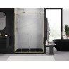 Mexen Exo-S Duo Dvojité posuvné sprchové dveře 130 cm, čiré, zlaté - 8152-130-000-50-00