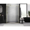 Mexen Exo-S Duo Dvojité posuvné sprchové dveře 130 cm, čiré, zlaté - 8152-130-000-50-00