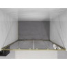 Mexen Exo-S Duo dvojité posuvné sprchové dveře 140 cm, transparentní, zlaté - 8152-140-000-50-00