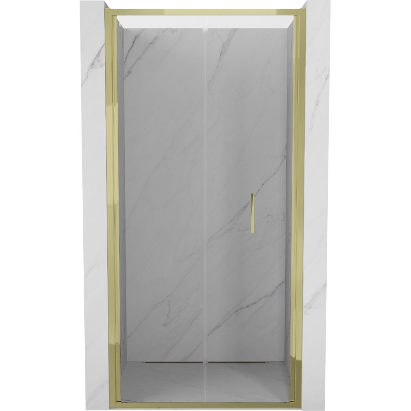 Mexen Exo-F skládací sprchové dveře 60 cm, transparentní, zlaté - 816-060-000-50-00
