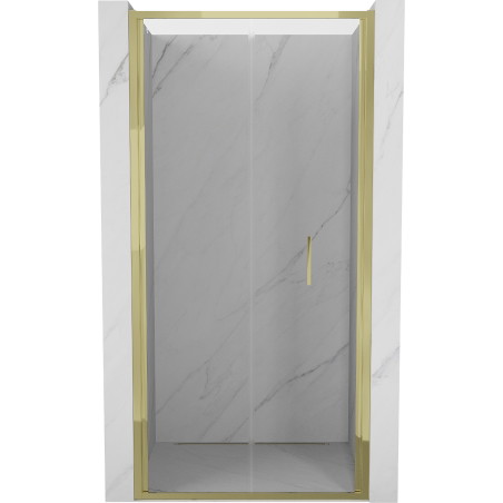 Mexen Exo-F skládací sprchové dveře 60 cm, transparentní, zlaté - 816-060-000-50-00