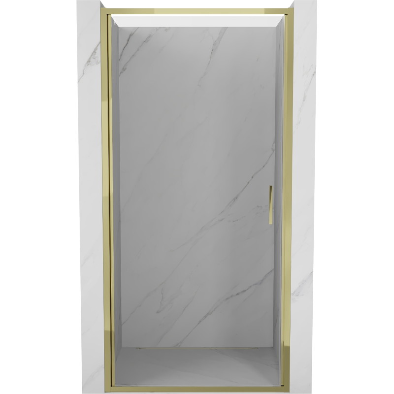 Mexen Exo-B sprchové dveře otočné 70 cm, průhledné, zlaté - 817-070-000-50-00