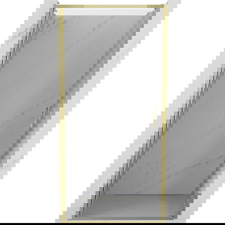 Mexen Exo sprchové dveře otevírací 75 cm, transparentní, zlaté - 817-075-000-50-00