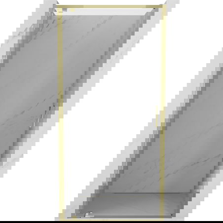 Mexen Exo sprchové dveře otočné 65 cm, transparentní, zlaté - 8181-065-000-50-00