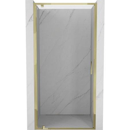 Mexen Exo-BR sprchové dveře otočné 75 cm, transparentní, zlaté - 8181-075-000-50-00