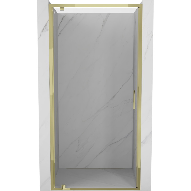 Mexen Exo-BR sprchové dveře otočné 80 cm, transparentní, zlaté - 8181-080-000-50-00