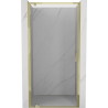 Mexen Exo-BR sprchové dveře sklopné 85 cm, transparentní, zlaté - 8181-085-000-50-00