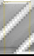 Mexen Exo sprchové dveře otočné 90 cm, transparentní, zlaté - 8181-090-000-50-00