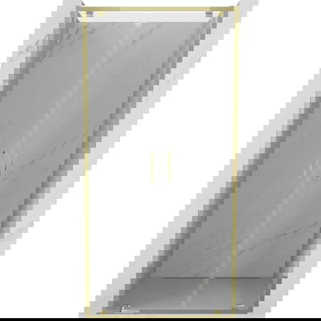 Mexen Exo dvojité posuvné sprchové dveře 70 cm, transparentní, zlaté - 8182-070-000-50-00