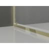 Mexen Exo-BR Duo dvoukřídlé sprchové dveře 80 cm, transparentní, zlaté - 8182-080-000-50-00