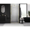 Mexen Exo-R sprchové dveře otevírací 95 cm, transparentní, zlaté - 819-095-000-50-00